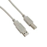 Wiretek USB 2.0 A/M-B/M 1.8m kábel szürke 