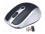 A4-Tech Gembird USB optikai wireless egér 1600 DPI fekete-ezüst 