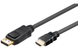 Akyga DisplayPort - HDMI 1.8m fekete kábel /AK-AV-05/ 