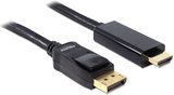 Delock Displayport - HDMI-A fekete 1m kábel 