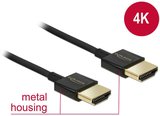 Delock HDMI - HDMI Ethernettel 2m kábel 