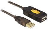 Delock USB 2.0 A-A M/F 10,0m aktív hosszabbító kábel 