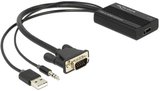 Delock VGA - HDMI + Audio + Táp átalakító adapter 