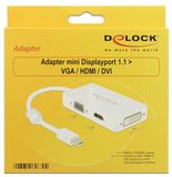 Delock mini Displayport 1.1 - VGA/HDMI/DVI átalakító adapter 