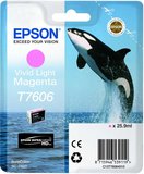 Epson T7606 C13T76064010 világos magenta tintapatron eredeti 