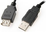Equip USB - USB 1.8m fekete hosszabító kábel 