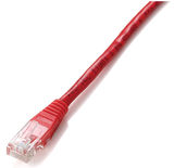 Equip U/UTP CAT6 Patch kábel 0.5m piros 
