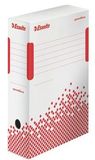 Esselte Speedbox Archiváló doboz, A4, 100 mm, karton, fehér-piros 