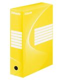 Esselte Standard Archiváló doboz, A4, 100 mm, karton, sárga-fehér 