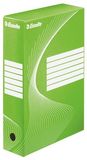 Esselte Standard Archiváló doboz, A4, 80 mm, karton, zöld-fehér 