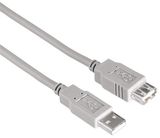 Hama USB - USB 1.8m szürke hosszabbítókábel 