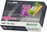 Leitz meleglamináló fólia 65x95mm fényes 100 db/doboz 