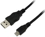 LogiLink USB - microUSB 3m fekete kábel 