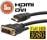 PRC Delight HDMI - DVI-D 5m kábel 