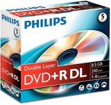 Philips DVD +R DL 8.5GB egyszer írható 