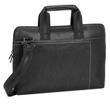 RivaCase Orly 8920 13.3" Slim fekete bőr notebook táska 