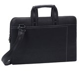 RivaCase Orly 8930 15.6" Slim fekete bőr notebook táska 