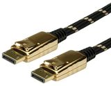 Roline Displayport - Displayport 3m arany-fekete kábel 