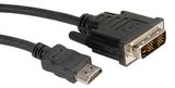 Roline HDMI - DVI 2m fekete kábel 
