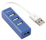 Sbox H-204BL 4 portos USB 2.0 HUB elosztó 
