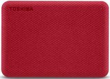 Toshiba Canvio Advance 4TB 2,5&quot; USB 3.0 Külső HDD Piros 