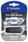 Verbatim V3 pendrive 128GB USB 3.0 USB 3.0 fekete /49189/ 