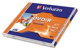 Verbatim DVD-R 16x nyomtatható lemez, normál tokban   