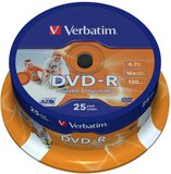 Verbatim DVD-R 4.7GB 16x 25db/henger 