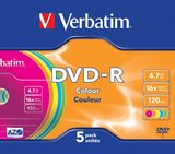 Verbatim DVD-R 4,7GB 16x 5db slim tokban 