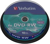 Verbatim DVD-RW 4,7GB 4x 10db/henger 