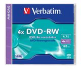 Verbatim DVD-RW 4x  lemez normál tokban 