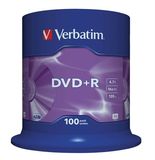 Verbatim DVD+R 16x lemez hengeren 4,7GB, 100db/henger 