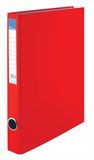 Victoria Gyűrűs könyv, 2 gyűrű, 35 mm, A4, PP/karton, piros 